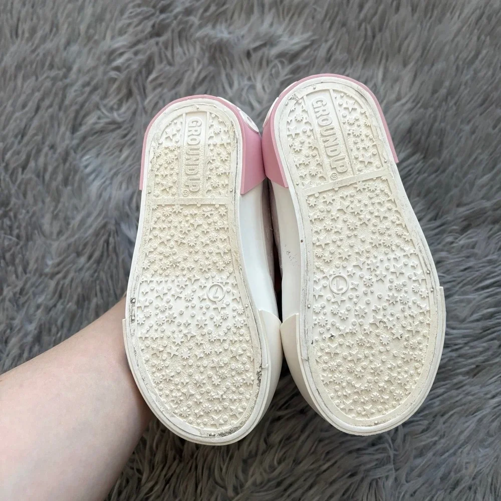 Bluey Shoes Purple Pink‎ White Shinny Toddler 7c Slip On